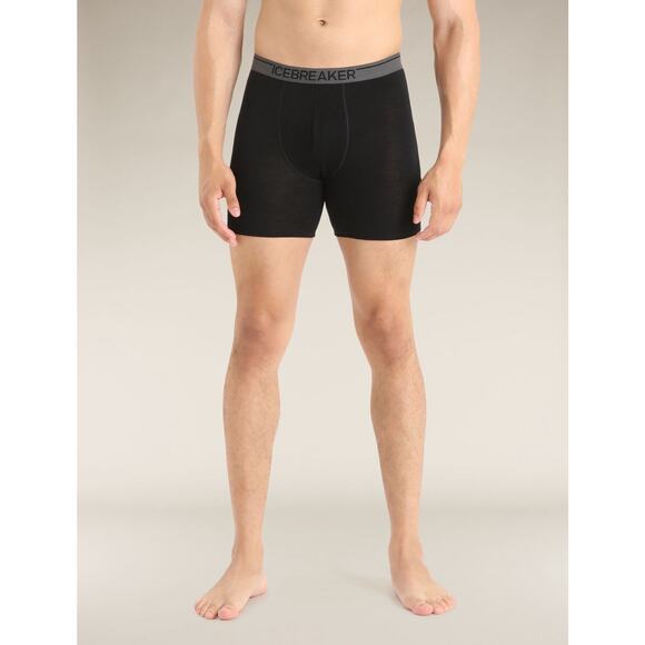 Icebreaker Men's Merino 150 Anatomica Boxer with fly Black Size M 30-33 - Picture 1 of 2